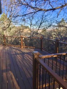 deck in woods-1